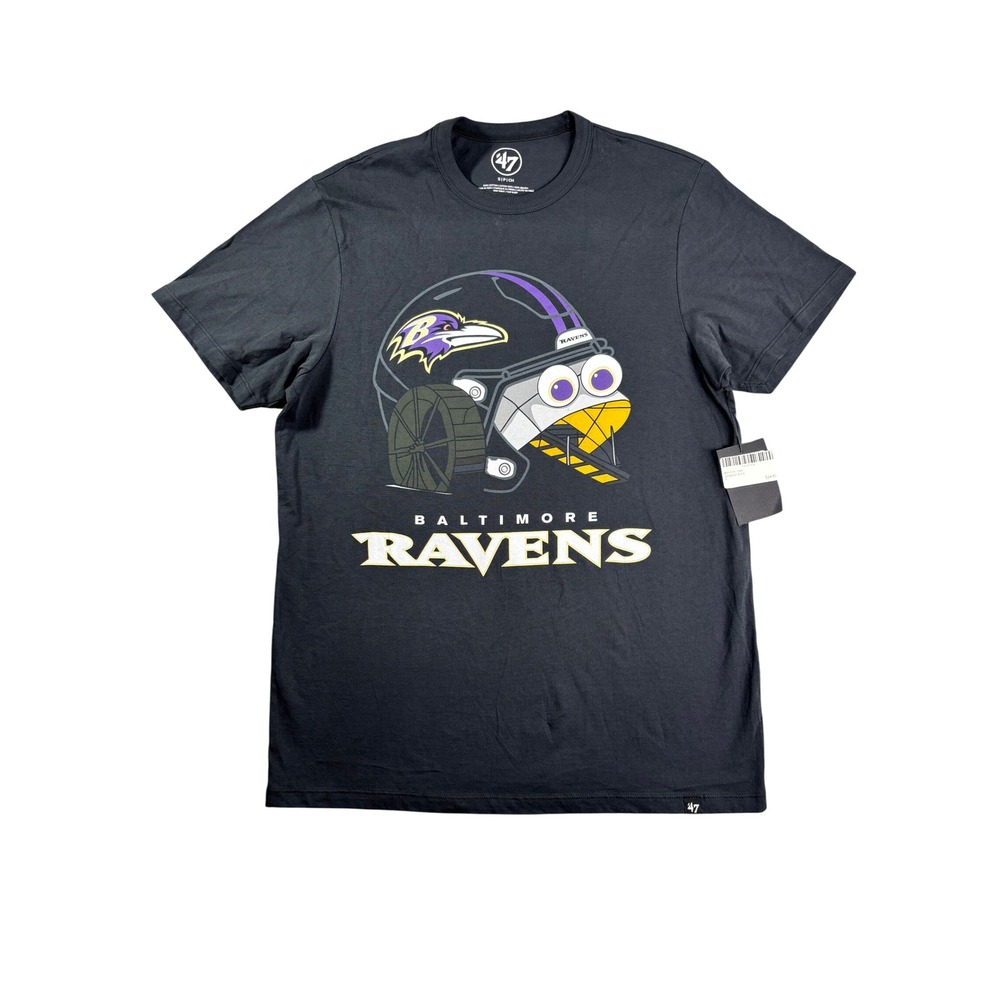 47 Brand Baltimore Ravens Mr Trash Wheel T-Shirt Men Small Black NFL Graphic Tee